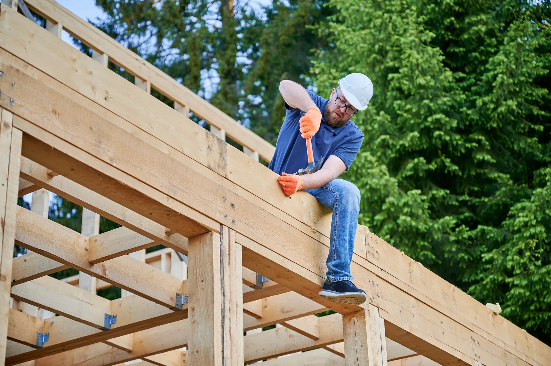 Residential framing in Pasadena